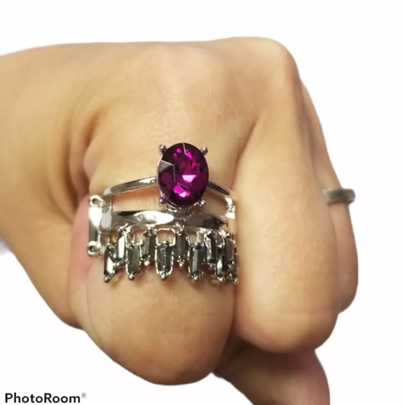 🔥2/$30🔥Crowned Victor Pink Ring - Picture 2 of 4